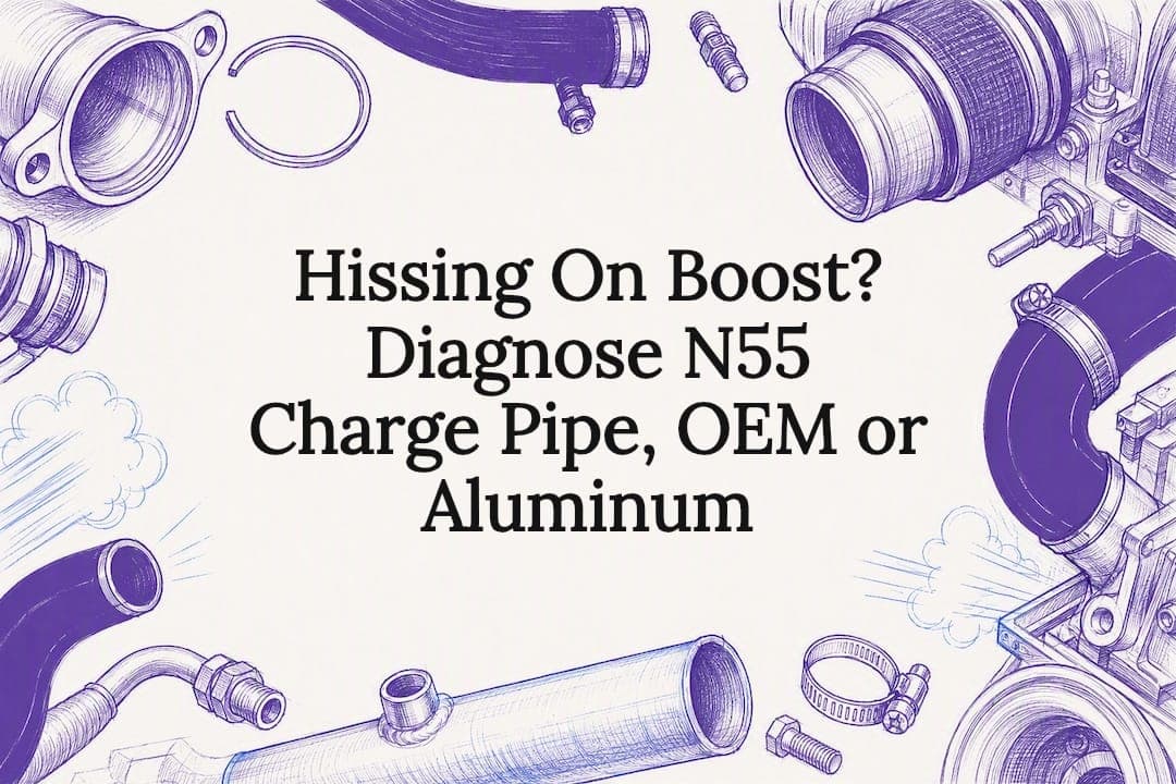 Hissing On Boost? Diagnose N55 Charge Pipe, OEM or Aluminum
